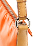 Prada Orange Spazzolato Pochette Shoulder Bag