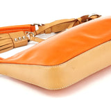 Prada Orange Spazzolato Pochette Shoulder Bag