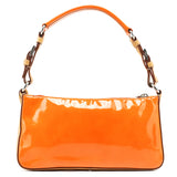 Prada Orange Spazzolato Pochette Shoulder Bag