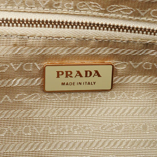 Prada Pale Yellow Vitello Chic Shoulder Bag