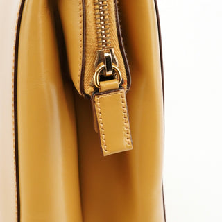 Prada Pale Yellow Vitello Chic Shoulder Bag