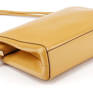 Prada Pale Yellow Vitello Chic Shoulder Bag