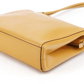 Prada Pale Yellow Vitello Chic Shoulder Bag