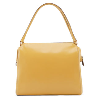 Prada Pale Yellow Vitello Chic Shoulder Bag