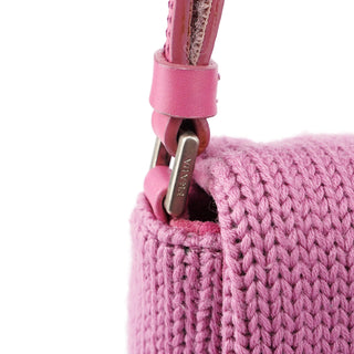 Prada Pink Wool Hobo Shoulder Bag