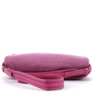 Prada Pink Wool Hobo Shoulder Bag