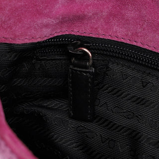 Prada Pink Wool Hobo Shoulder Bag