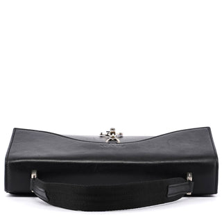 Prada Prada Black Leather Top Handle Bag