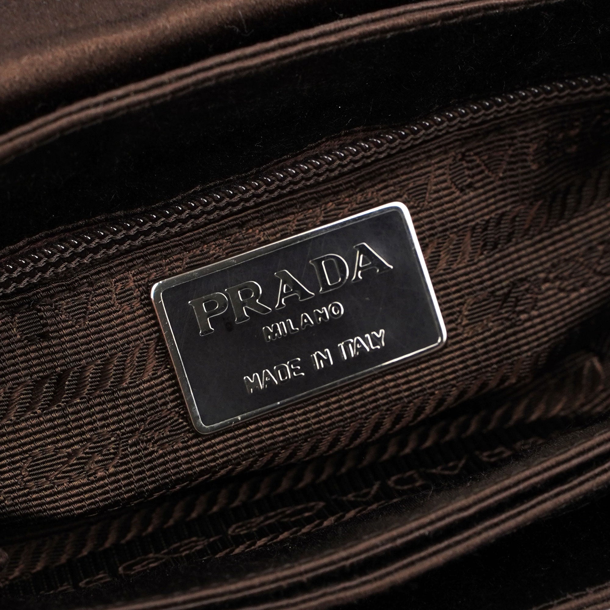 Prada Prada Black Satin Mini Handbag