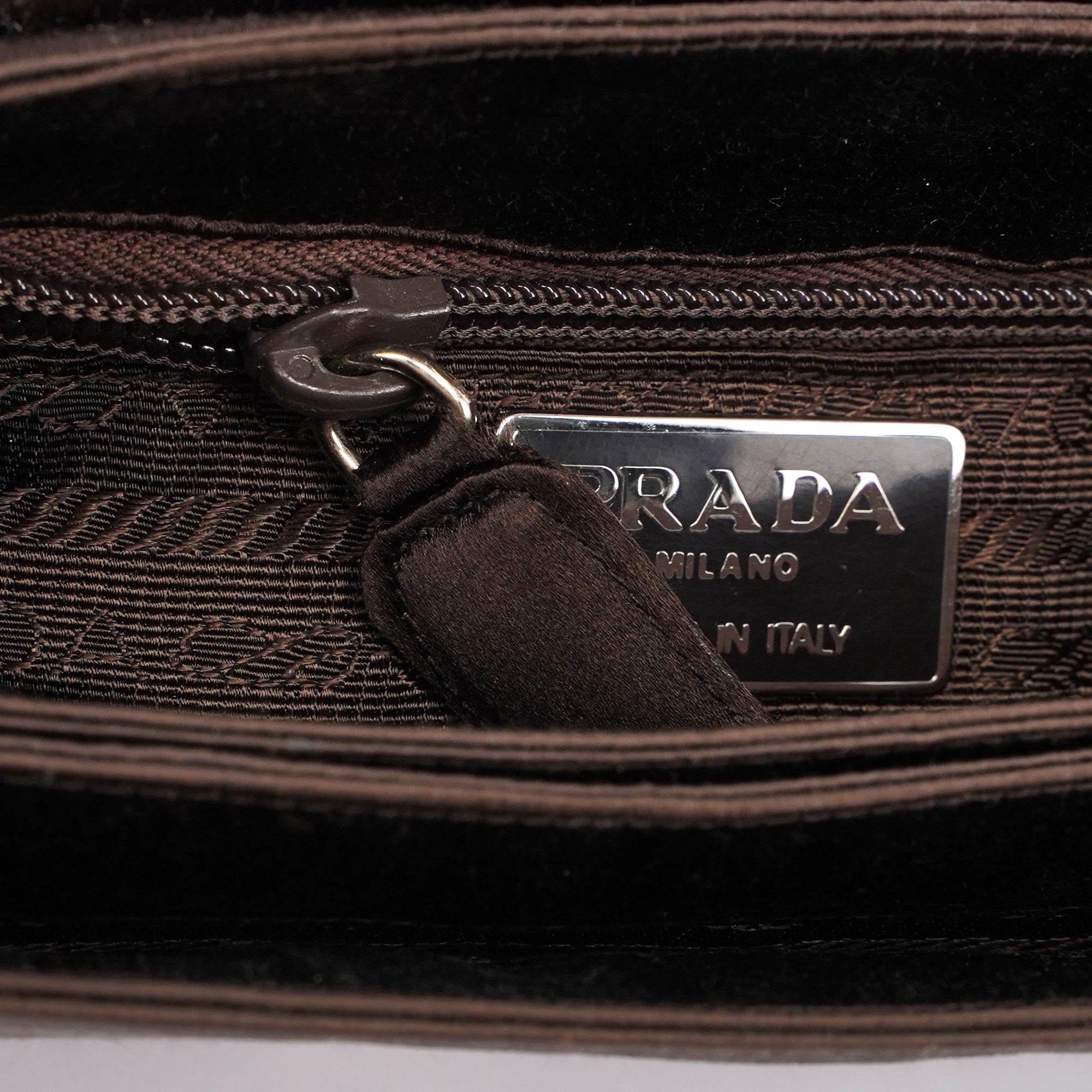 Prada Prada Black Satin Mini Handbag