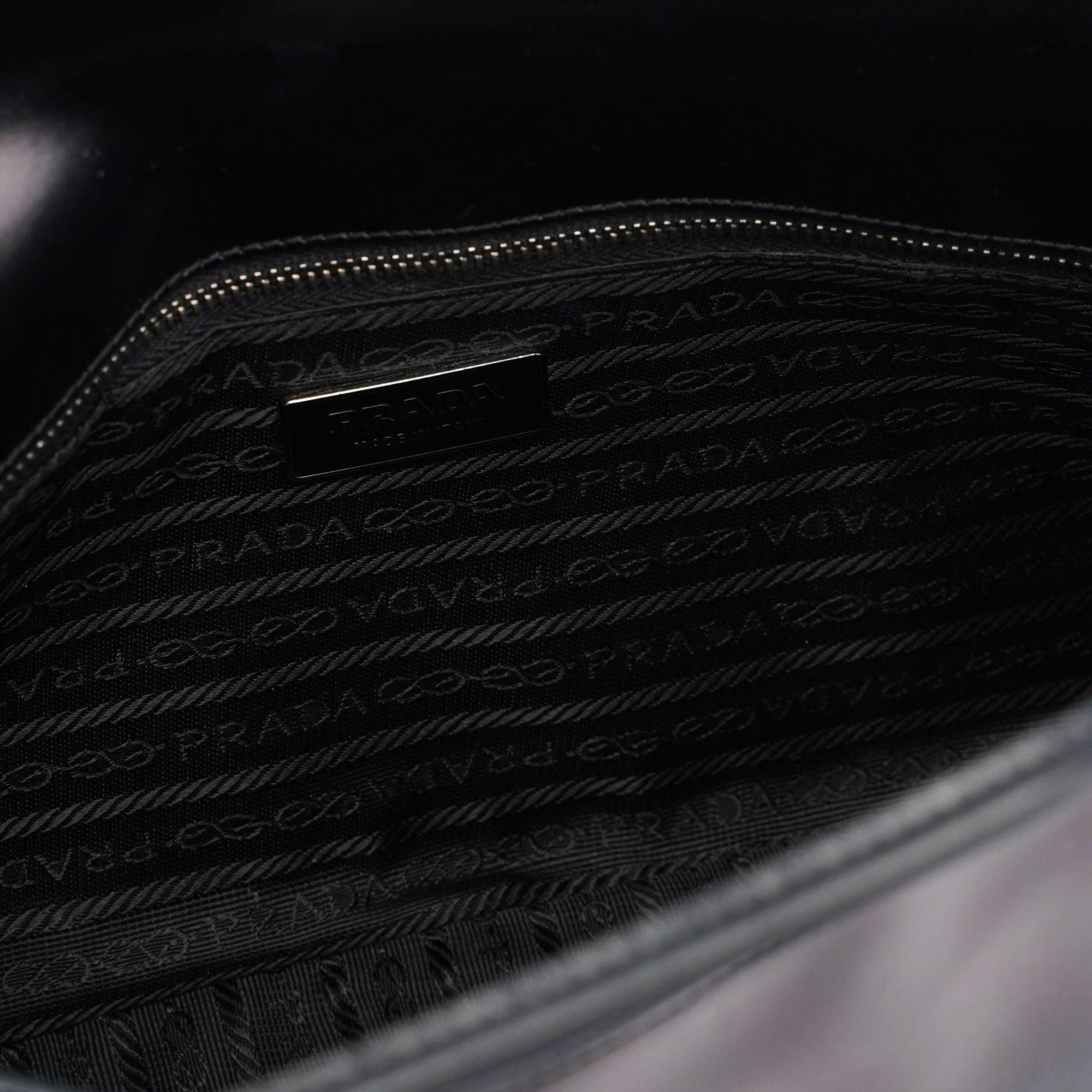 Prada Prada Black Spazzolato Handbag