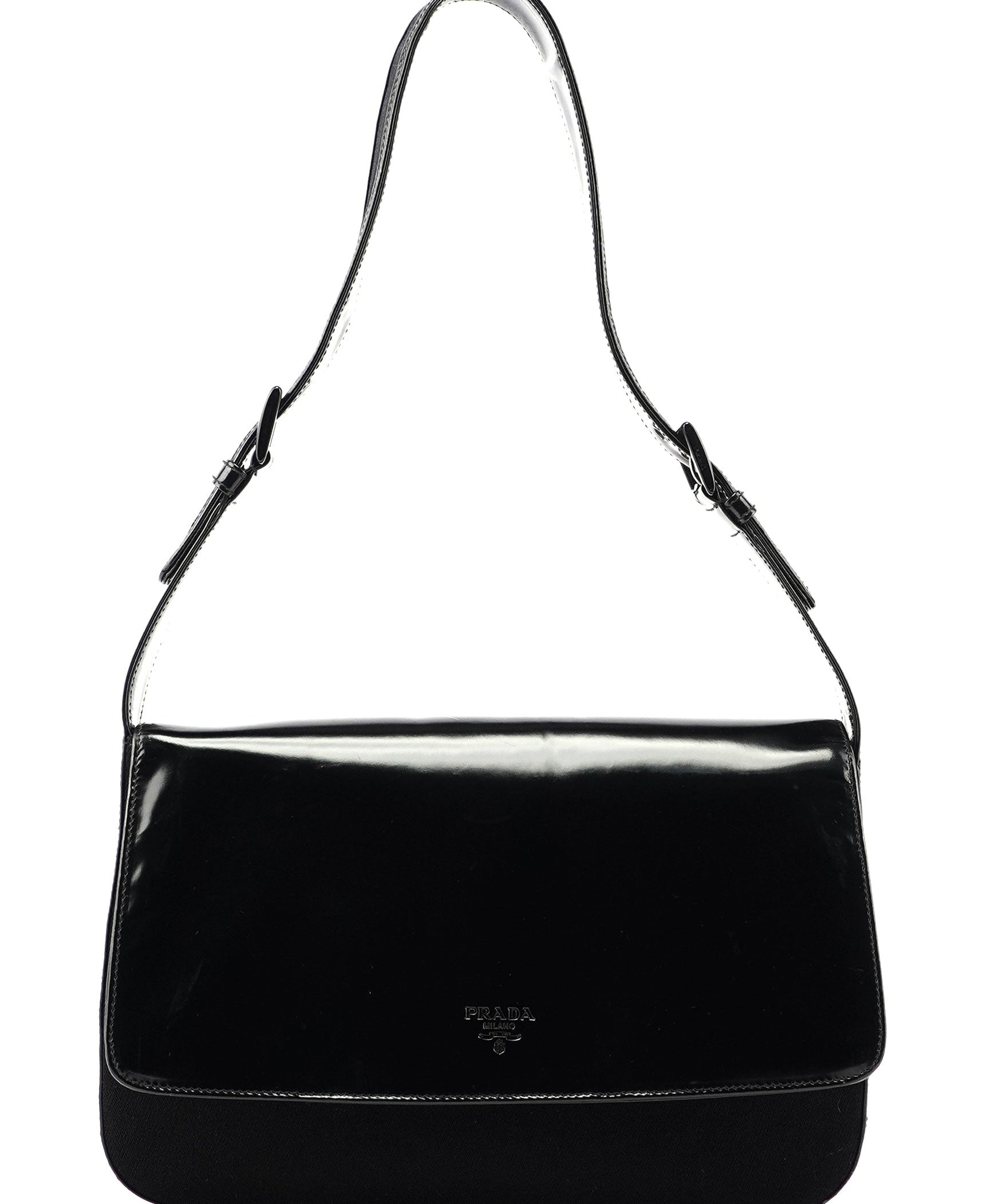 Prada Prada Black Spazzolato Shoulder Bag