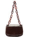 Prada Prada Brown Calfskin Chain Shoulder Bag