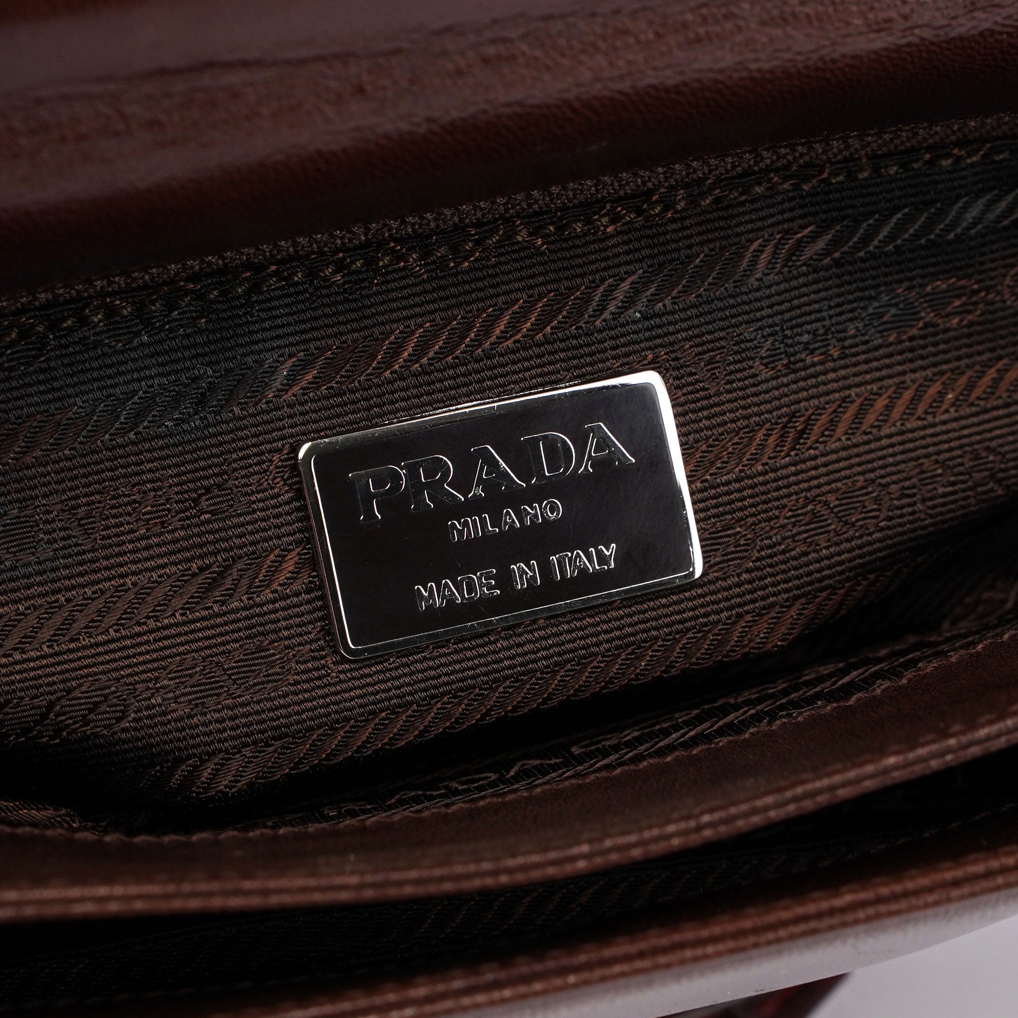 Prada Prada Brown Leather Chain