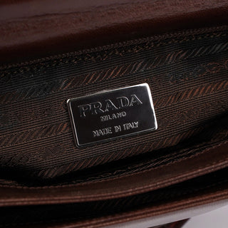 Prada Prada Brown Leather Chain