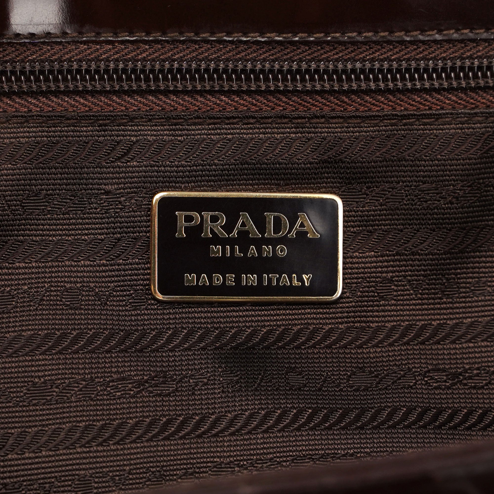 Prada Prada Brown Spazzolato Tote