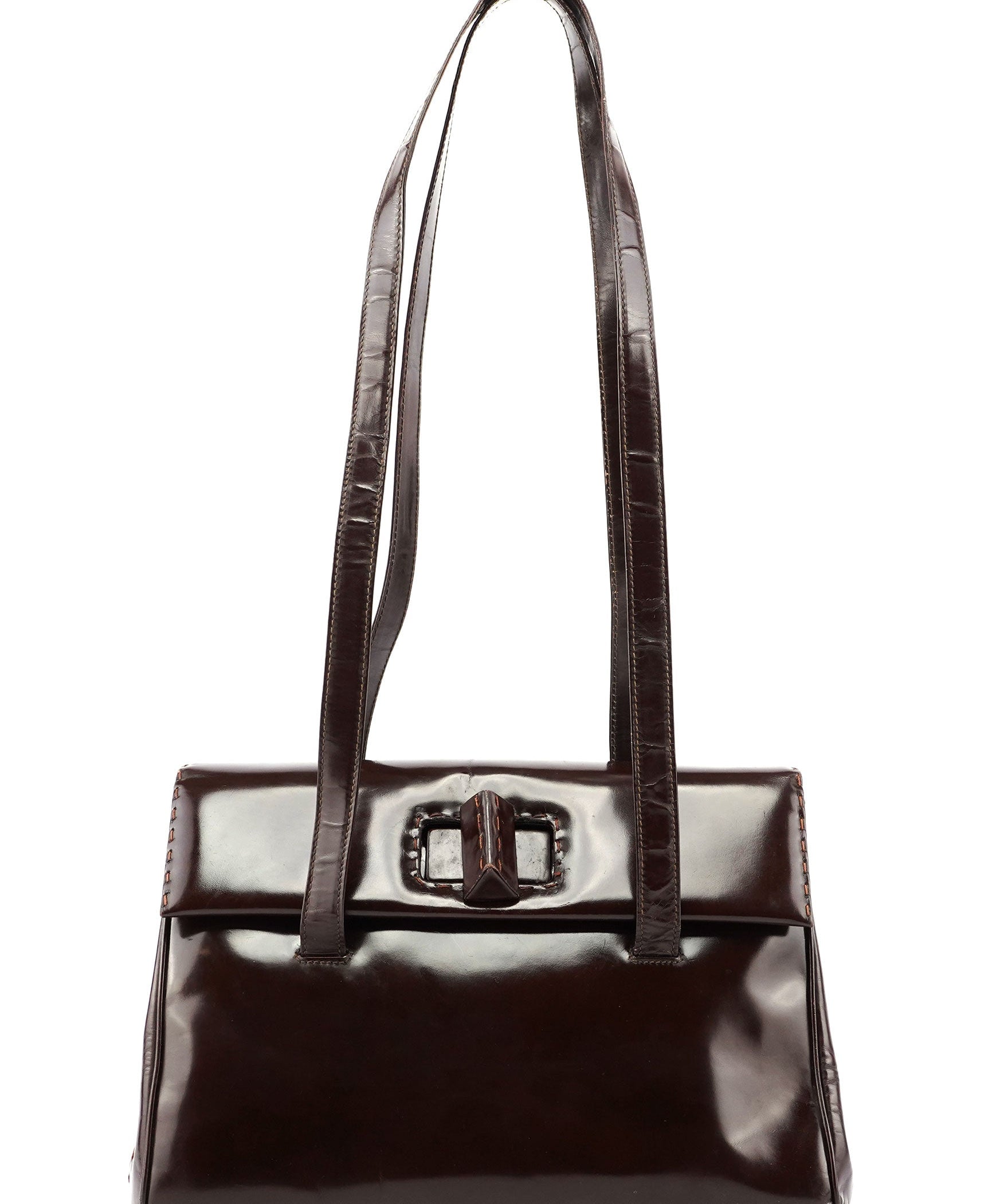 Prada Prada Brown Spazzolato Tote