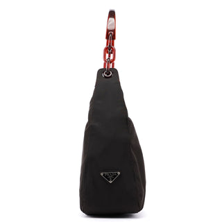 Prada Prada Brown Tessuto Plastic Shoulder Bag