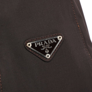 Prada Prada Brown Tessuto Plastic Shoulder Bag