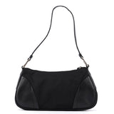 Prada Mini sac à main Prada Tessuto en nylon et cuir noirs