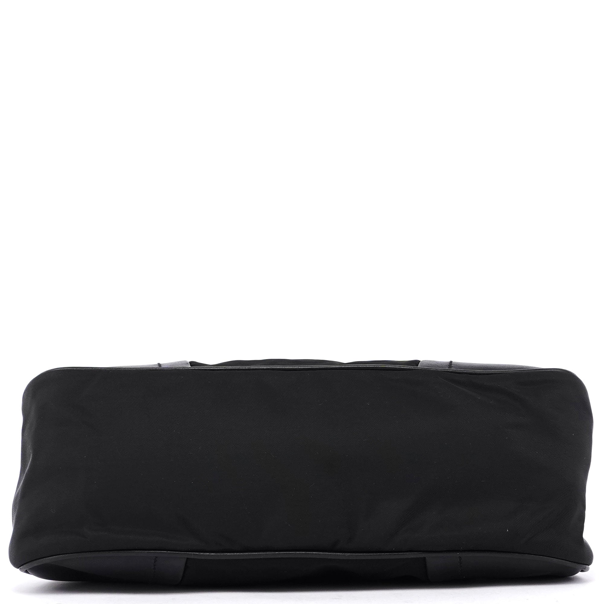 Prada Mini sac à main Prada Tessuto en nylon et cuir noirs