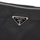 Prada Mini sac à main Prada Tessuto en nylon et cuir noirs