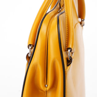 Prada Prada Yellow Leather Handbag