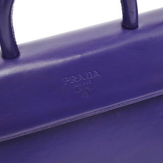 Prada Purple Calfksin Top Handle Bag