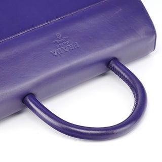 Prada Purple Calfksin Top Handle Bag