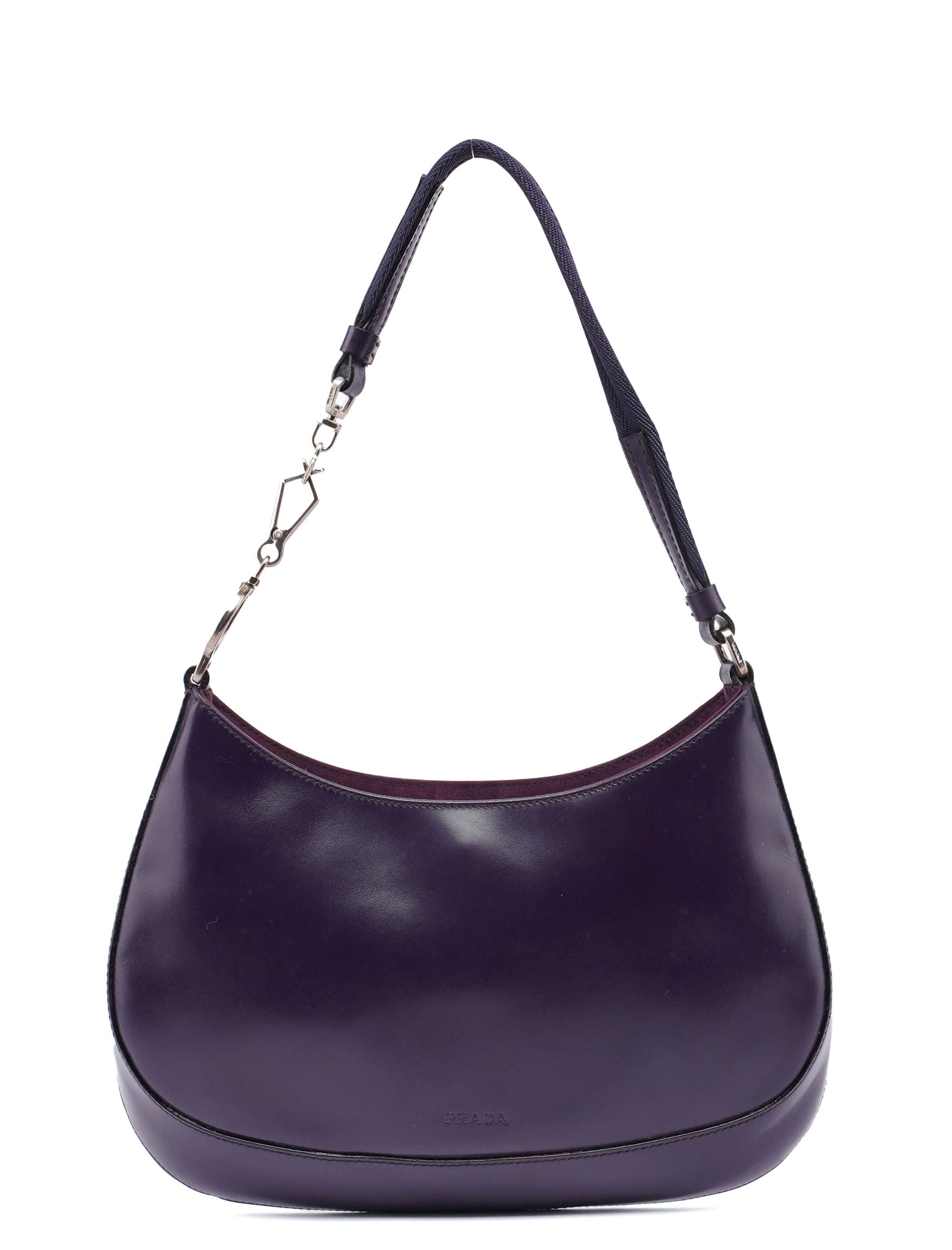 Purple Leather Cleo Bag - Main Image