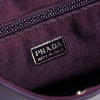 Prada Purple Leather Cleo Bag