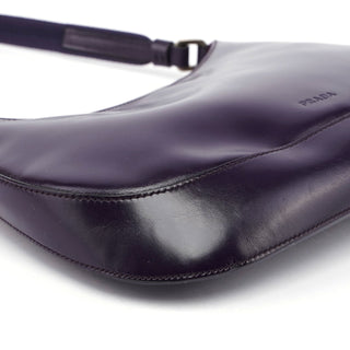 Prada Purple Leather Cleo Bag