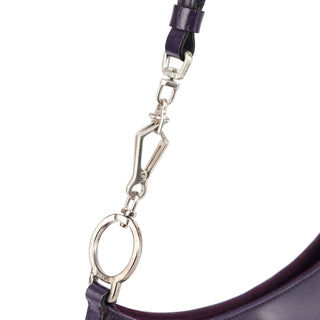 Prada Purple Leather Cleo Bag