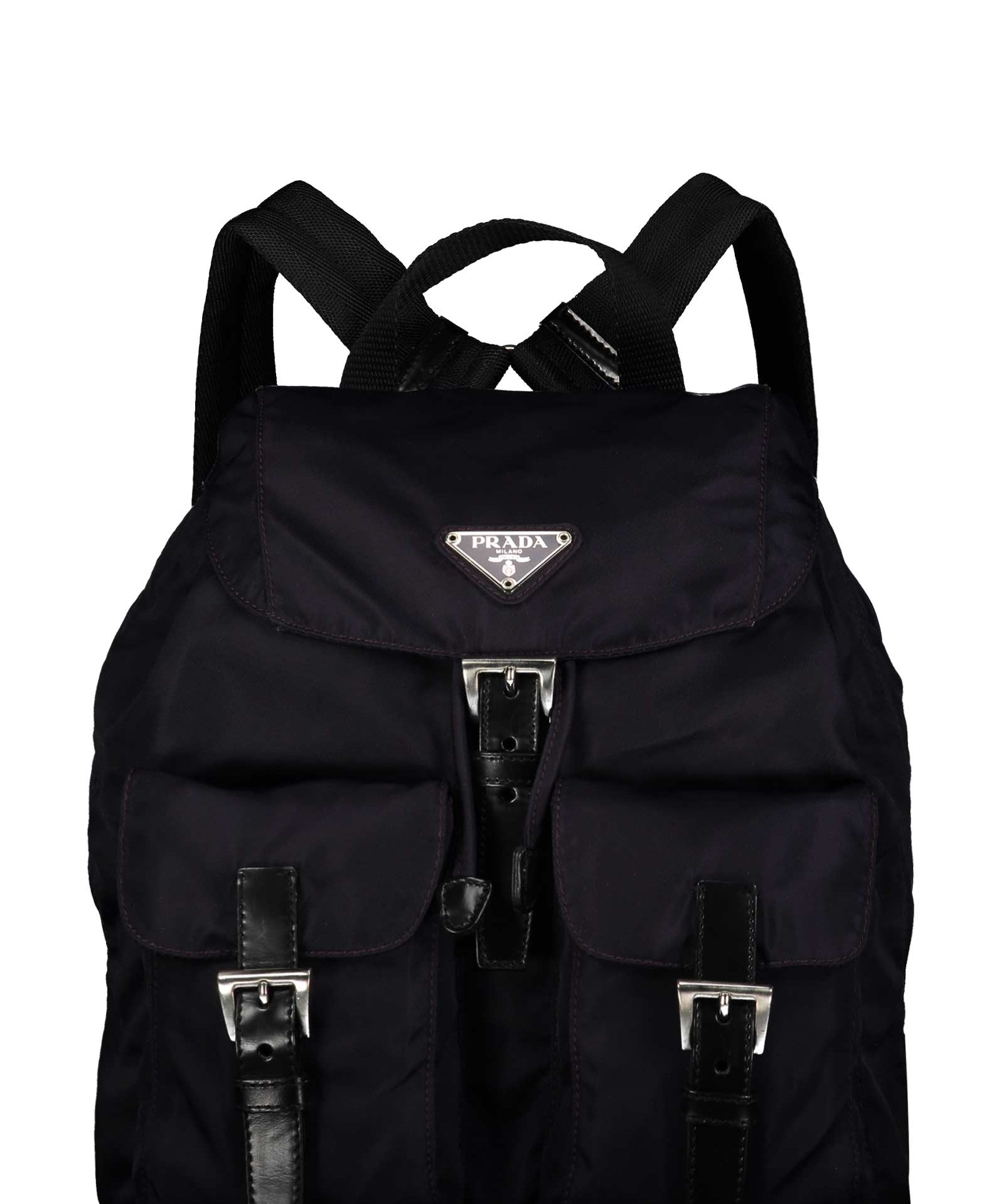 Prada Purple Medium Tessuto Nylon Backpack