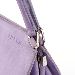 Prada Purple Scamosciato Chic Shoulder Bag