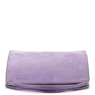 Prada Purple Scamosciato Chic Shoulder Bag