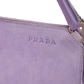 Prada Purple Scamosciato Chic Shoulder Bag