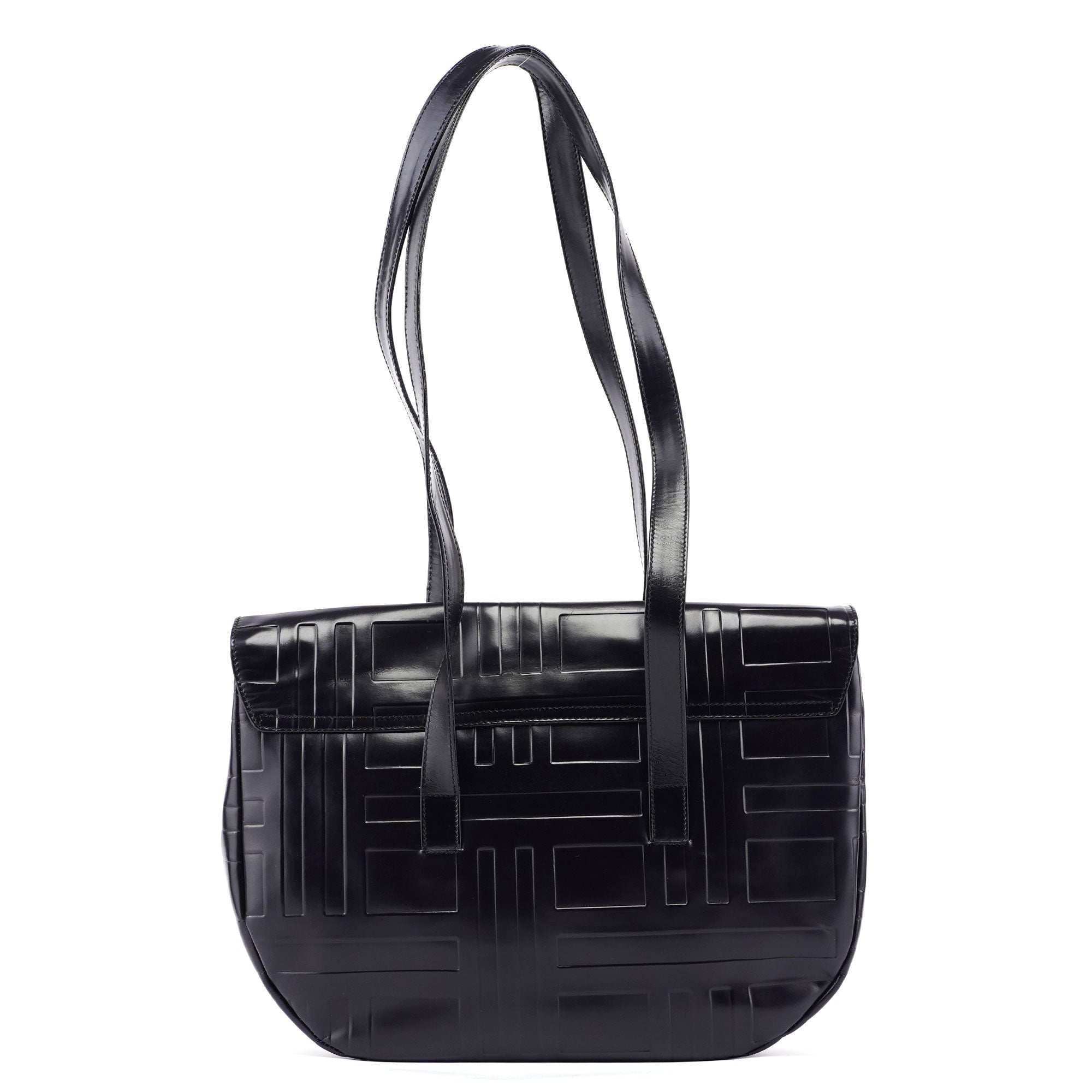 Prada Spazzolato Tote Bag mit Prägung in Lila