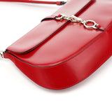 Prada Red Calfskin Cleo Shoulder Bag