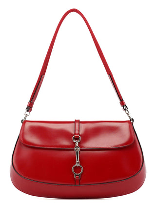 Prada Red Calfskin Cleo Shoulder Bag