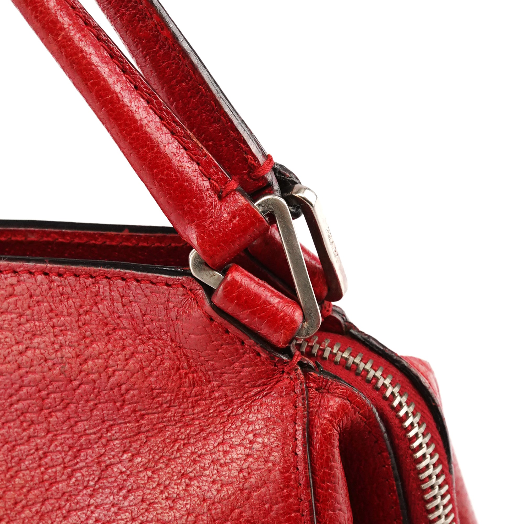 Prada Red Cinghiale Chic Shoulder Bag