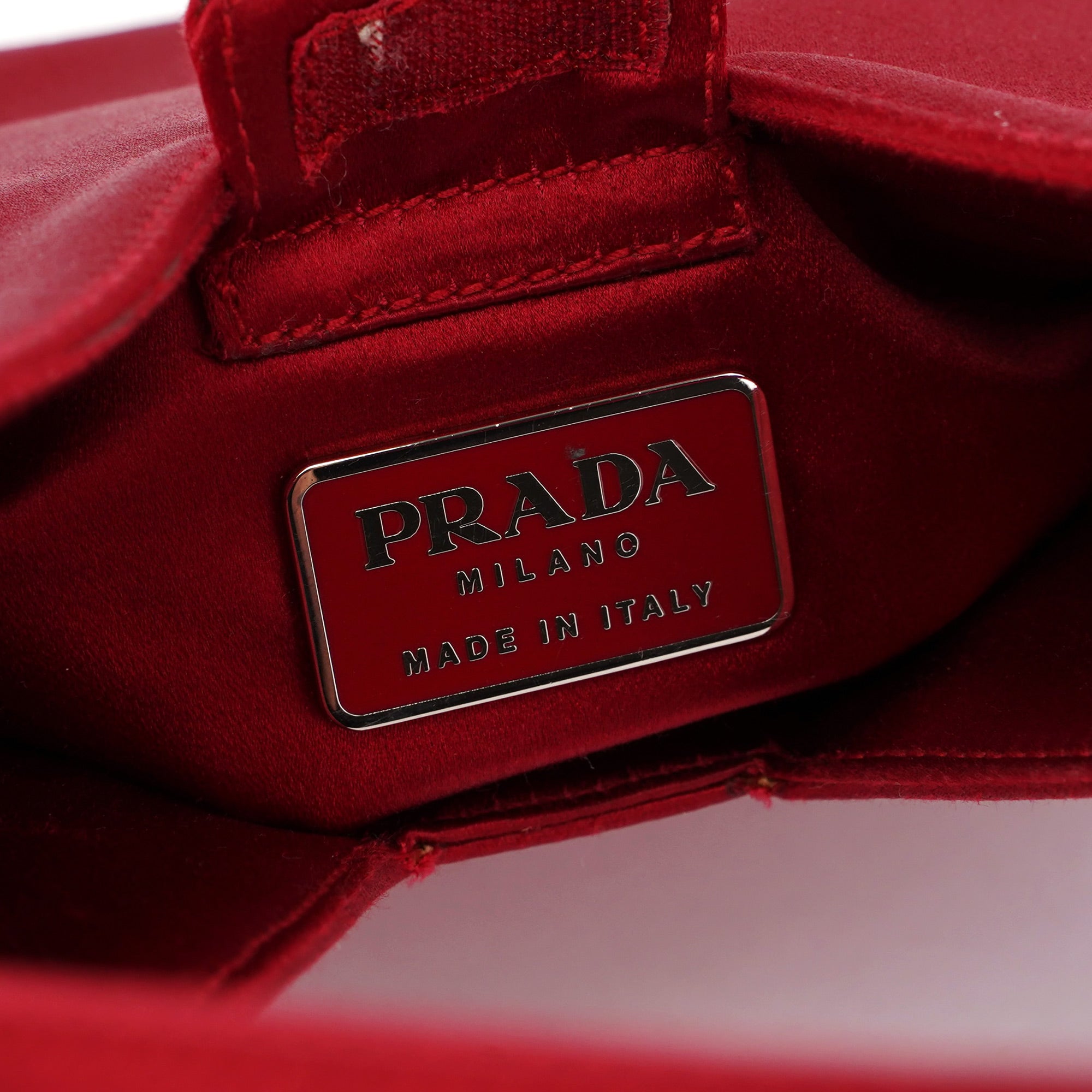 Prada Red Raso Asim Shoulder Bag