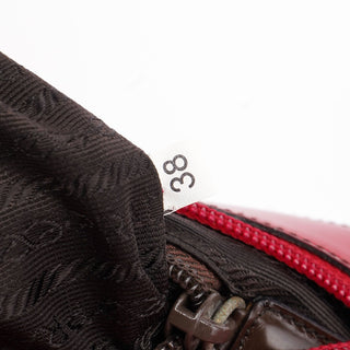 Prada Red Spazzolato Crossbody