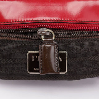 Prada Red Spazzolato Crossbody