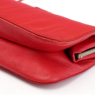 Prada Red Tessuto Clutch Bag