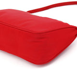 Prada Red Tessuto Nylon Mini Hobo Bag