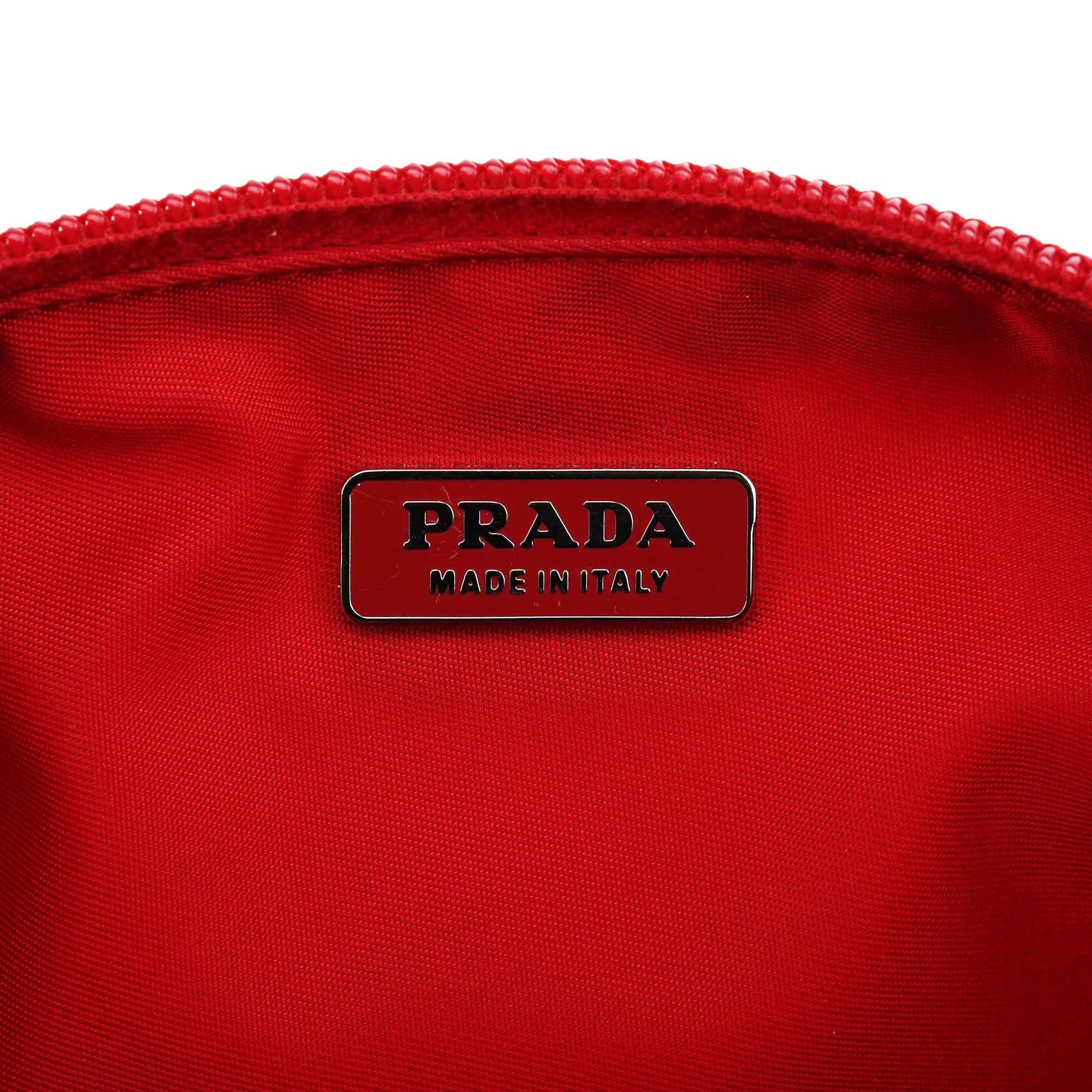 Prada Red Tessuto Nylon Mini Hobo Bag
