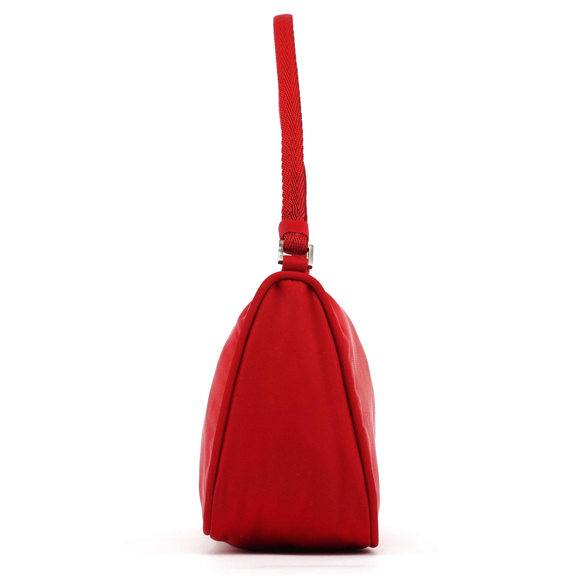 Prada Red Tessuto Nylon Mini Hobo Bag