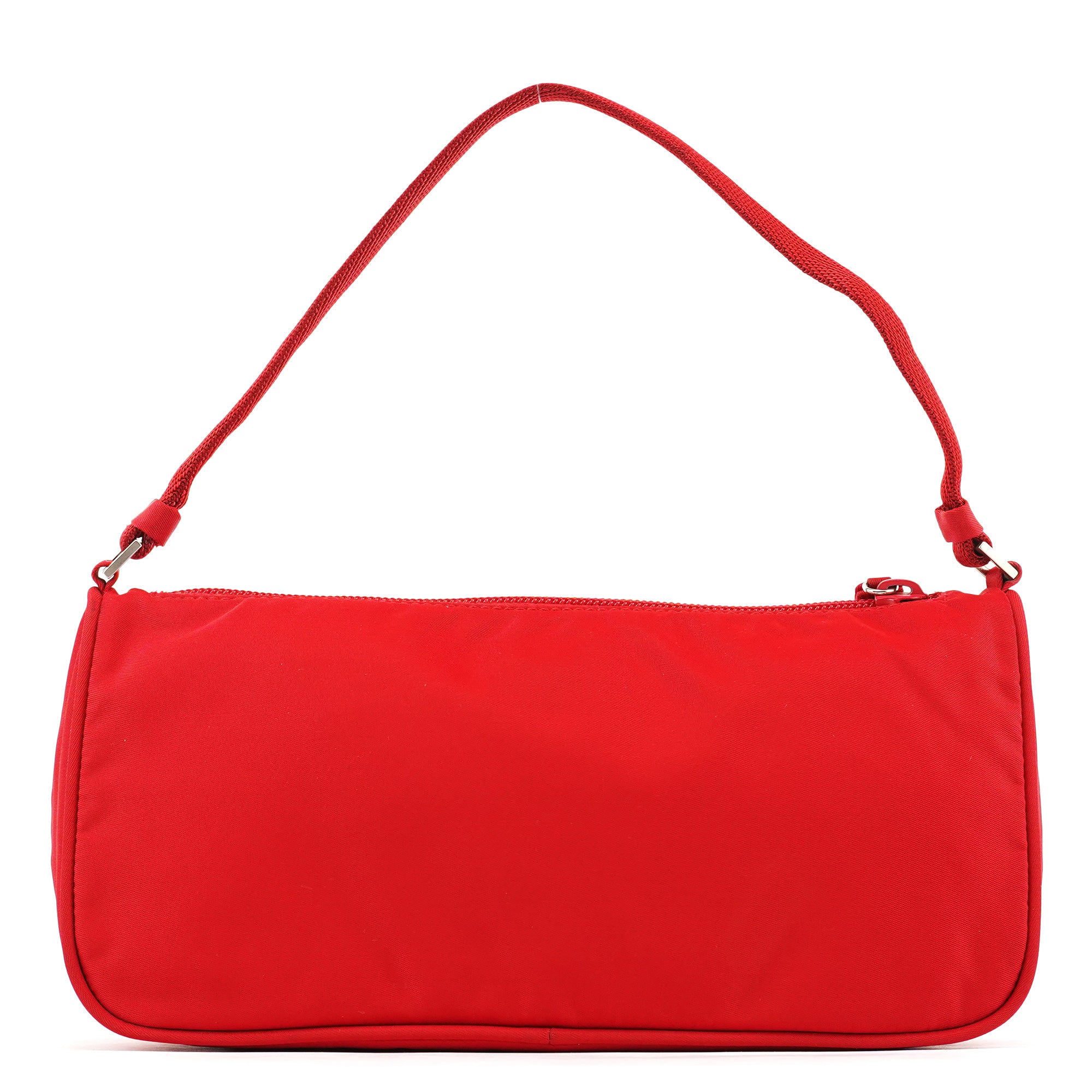 Prada Red Tessuto Nylon Mini Hobo Bag