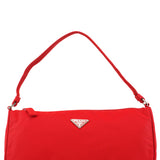 Prada Red Tessuto Nylon Mini Hobo Bag